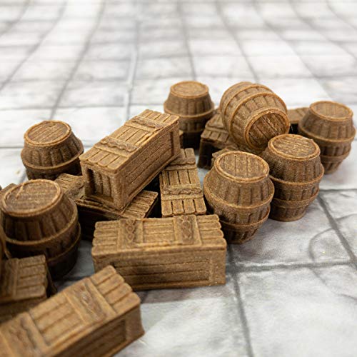 Extruded Gaming Armory Crates and Gunpowder Barrels - Image 4