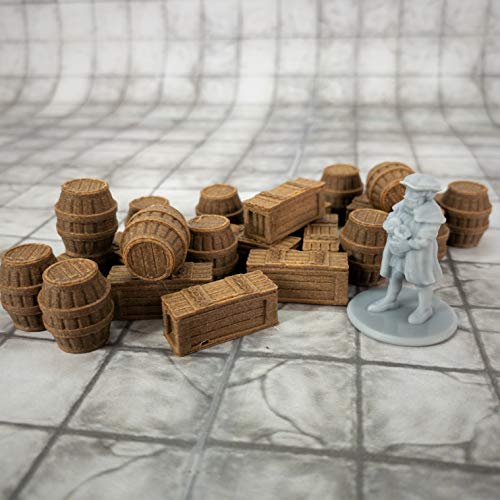 Extruded Gaming Armory Crates and Gunpowder Barrels - Image 3