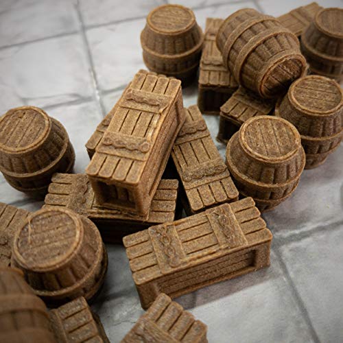 Extruded Gaming Armory Crates and Gunpowder Barrels - Image 2