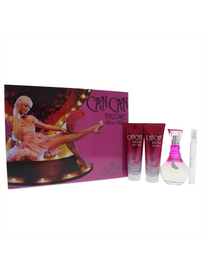 Paris Hilton مجموعة هدايا كان كان للنساء (بخاخ عطر، لوشن، جل استحمام، قلم عطر) - Image 1
