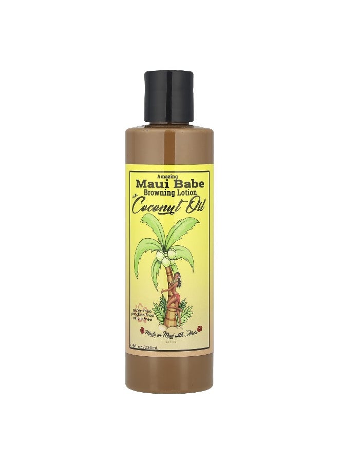 Maui Babe Maui Babe, Amazing Browning Lotion with Coconut Oil, 8 fl oz (236 ml)  - Image 1