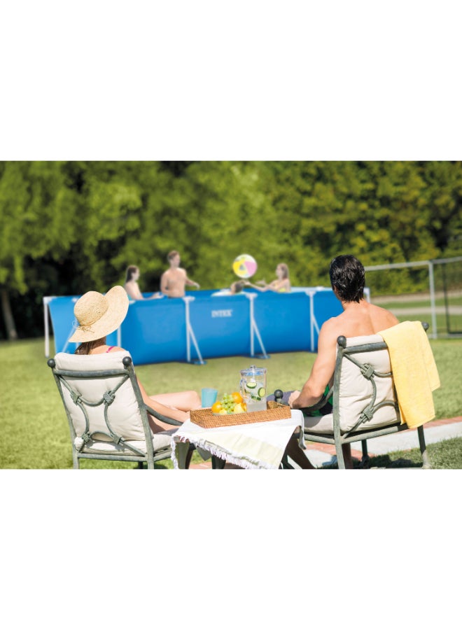 INTEX 4.5m x 2.2m x 0.84m Rectangular Frame Above Ground Pool – Ages 6+ - Image 5