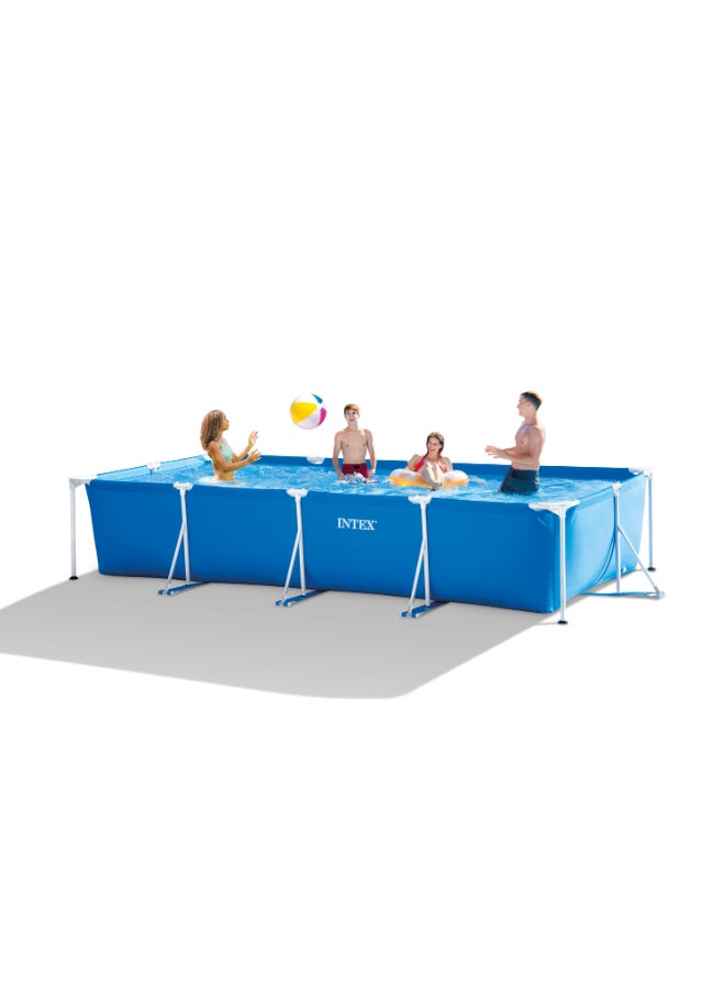 INTEX 4.5m x 2.2m x 0.84m Rectangular Frame Above Ground Pool – Ages 6+ - Image 4