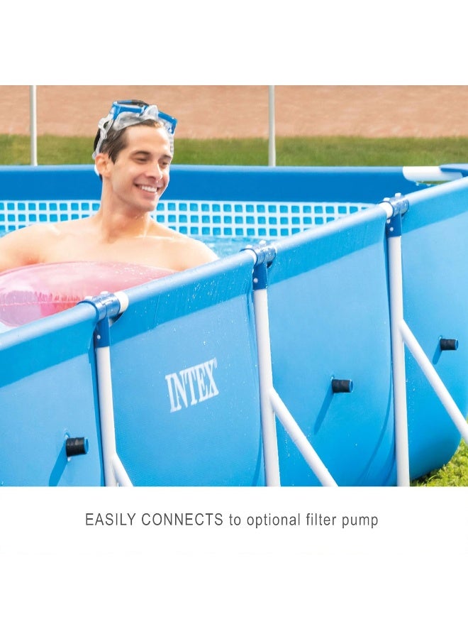 Intex Rectangular Frame Pool, Multi Colour, Ages 6+, 28273, Black, Rect.Pool Frame W/O Pump 4.5X2.2X.85 - Image 2