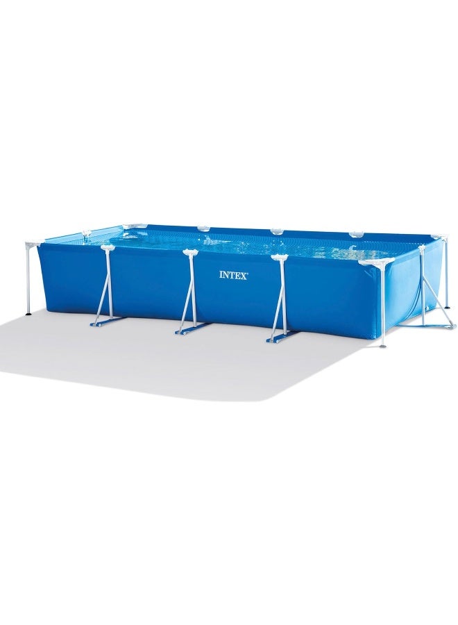 Intex Rectangular Frame Pool, Multi Colour, Ages 6+, 28273, Black, Rect.Pool Frame W/O Pump 4.5X2.2X.85 - Image 1