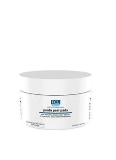 FIXDERMA COSMETIC LABORATORIES FCL Penta peel pads| Exfoliant | Removes dead cells | Reduces fine lines & wrinkles | Gentle & safe peeling pads| Improves skin texture | Shrinks open pores | Paraben Free | 25 pads  - Image 1
