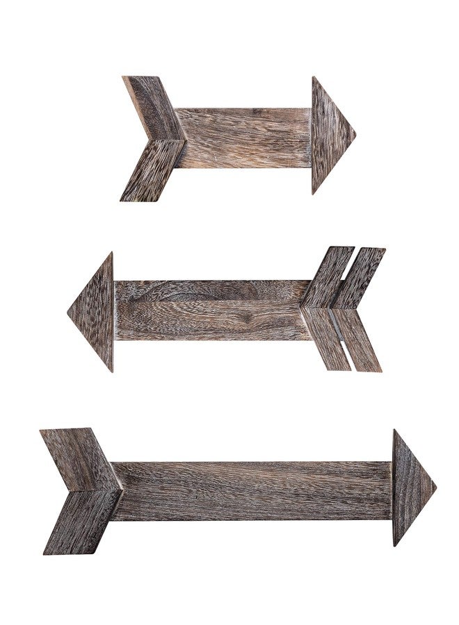 OUTSHINE Wooden Arrows for Farmhouse Wall Decor, Rustic Brown (Set of 3) | Cute Wood Arrows for Bedroom Decor, Bathroom Decor, Kitchen Decor, Nursery Wall Decor, Office Decor, Rustic Wedding Decor - Image 1