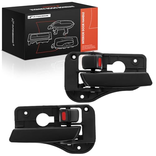 A-Premium APremium Inside Interior Door Handles Compatible with Kia Rondo 20072012 Black 2PC Set Front or Rear Driver and Passenger Side - Image 1