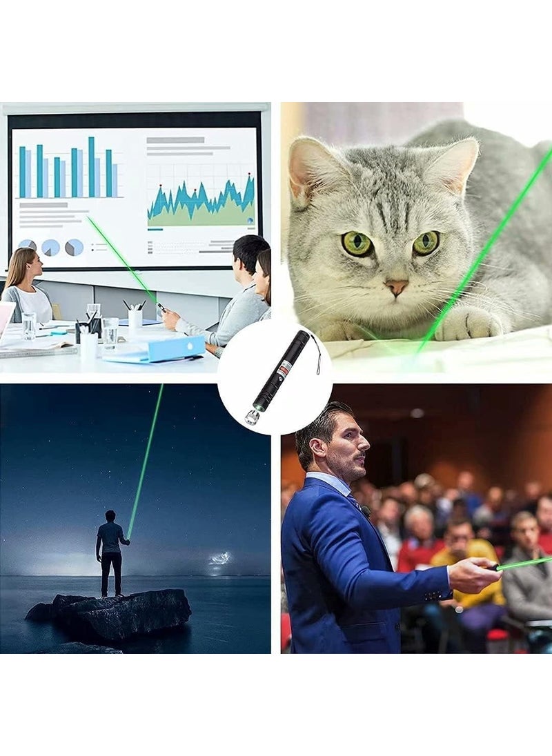Tarez - YL-303 Green Laser Pointer 1000MW High Power Rechargeable Laser Pointer 15 Km Range Key Safe - Image 1