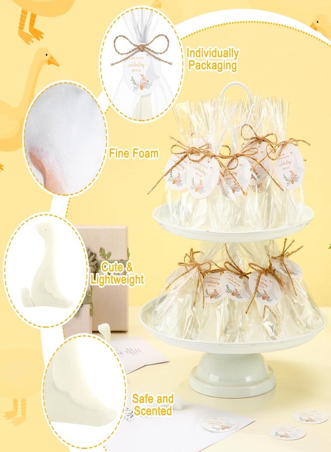 Demissle 20 Sets Baby Shower Favors Goose Party Favors One Silly Goose Soaps with Thanks Card for Guest Gender Reveal Party Decorations Baby Shower Game Prizes - Image 3