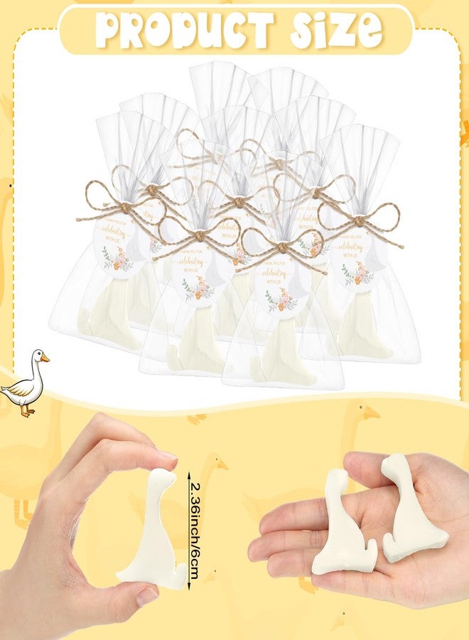 Demissle 20 Sets Baby Shower Favors Goose Party Favors One Silly Goose Soaps with Thanks Card for Guest Gender Reveal Party Decorations Baby Shower Game Prizes - Image 2