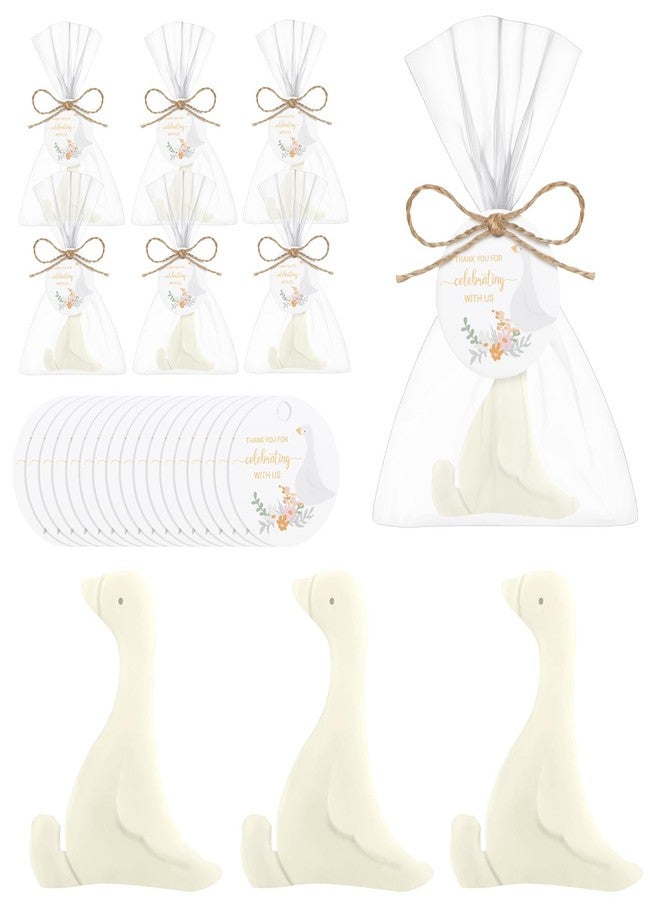 Demissle 20 Sets Baby Shower Favors Goose Party Favors One Silly Goose Soaps with Thanks Card for Guest Gender Reveal Party Decorations Baby Shower Game Prizes - Image 1