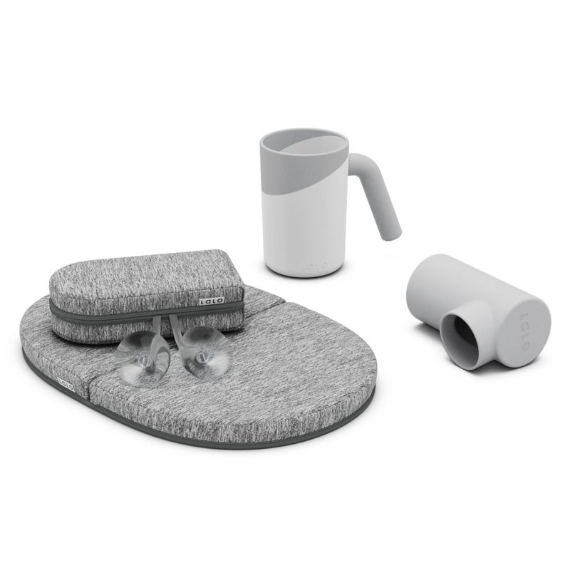 Lalo Bathtime Essentials - 3-Piece Set Includes Knee & Elbow Saver, Rinse Cup, & Spout Cover - Comfortable Baby Bath Essentials Made from Safe, Durable Materials - Easy to Clean - Coconut - Image 2