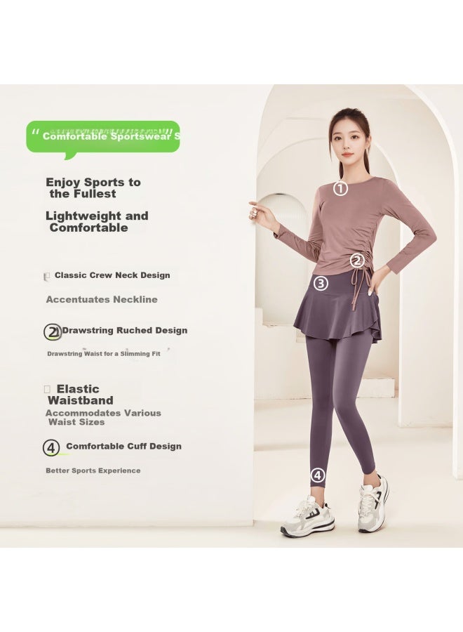 FANDIMU Vandimu Women's Yoga Set Spring Summer New Fitness Sportswear Pilates Training Running Cycling Slimming Set - Image 1