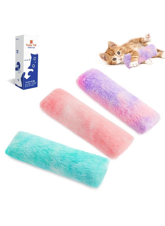 Potaroma Potaroma Cat Toys Cat Pillows, Set of 3 Soft and Durable Cat Crinkle Sound Catnip Toys, Interactive Cat Kicker Toys for Indoor Cats, Promotes Kitten Exercise  - Image 1