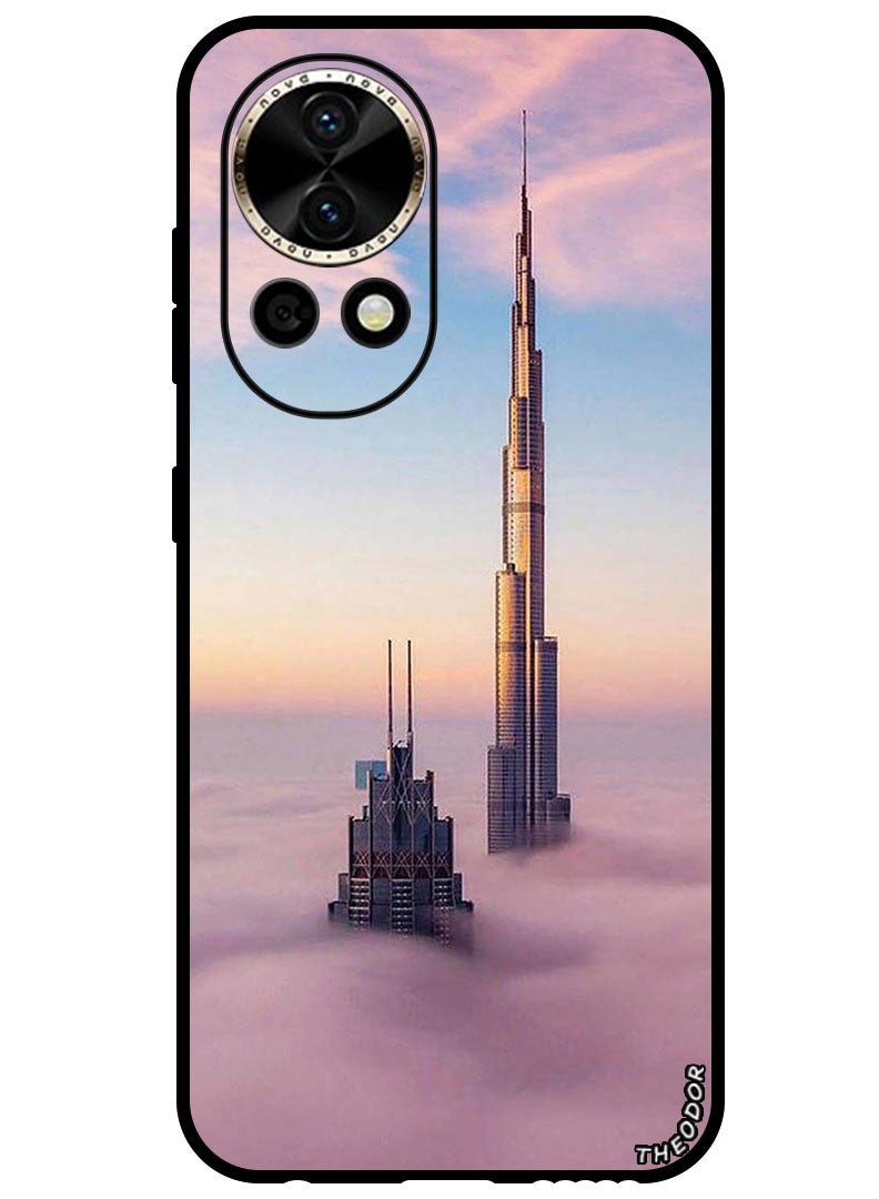 Theodor Protective Case Anti Scratch Shock Proof Bumper Cover For Huawei Nova 12 Ultra Burj Khalifa In Clouds - Image 1