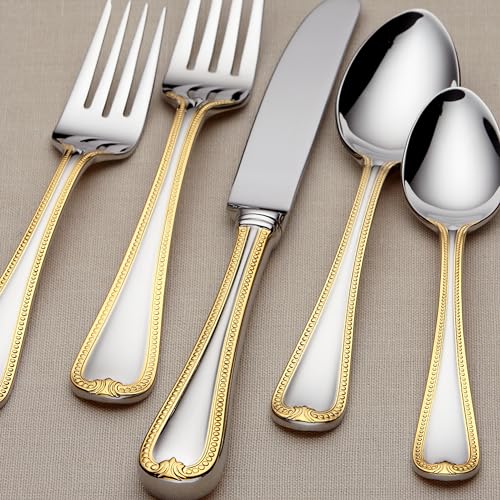 Lenox 5-Piece Vintage Jewel Gold Place Setting , Silver - - Image 2