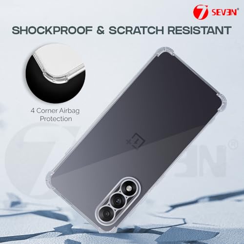 7-Seven 7SEVEN® Back Cover for OnePlus Nord 5 5G Transparent Mobile Back Case Shock Proof Design Camera Edges Protection Crystal Clear 1+ Phone Case Silicon Soft TPU and Flexible Bumper Phone Cover - Image 5