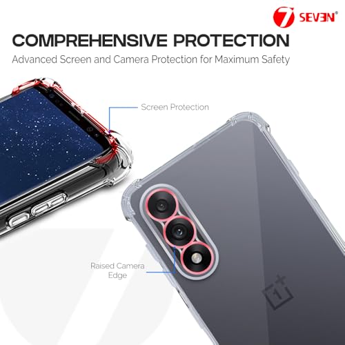7-Seven 7SEVEN® Back Cover for OnePlus Nord 5 5G Transparent Mobile Back Case Shock Proof Design Camera Edges Protection Crystal Clear 1+ Phone Case Silicon Soft TPU and Flexible Bumper Phone Cover - Image 3