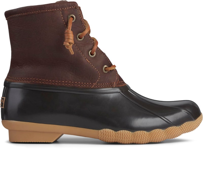 Sperry Womens Saltwater Boots, Tan/Dk Brown, 8.5 - Image 3