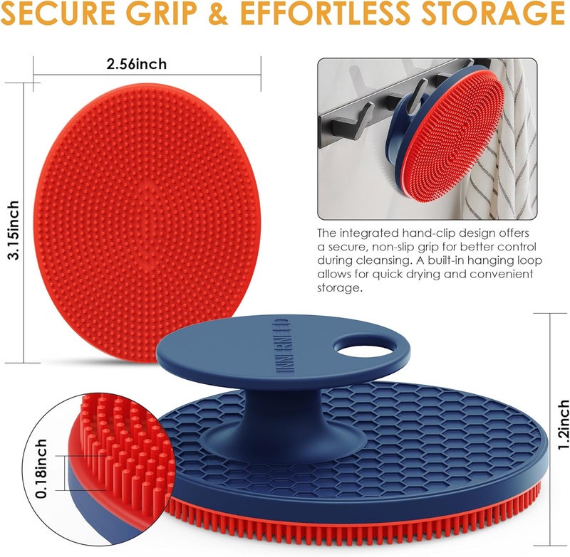 Innerneed Magnetic Silicone Facial Cleansing Brush – Deep Pore Cleanser with Magnetic Therapy for Skin Circulation & Radiance – Soft, Hygienic, Durable – Gentle Face Scrubber for All Skin Types - Image 3