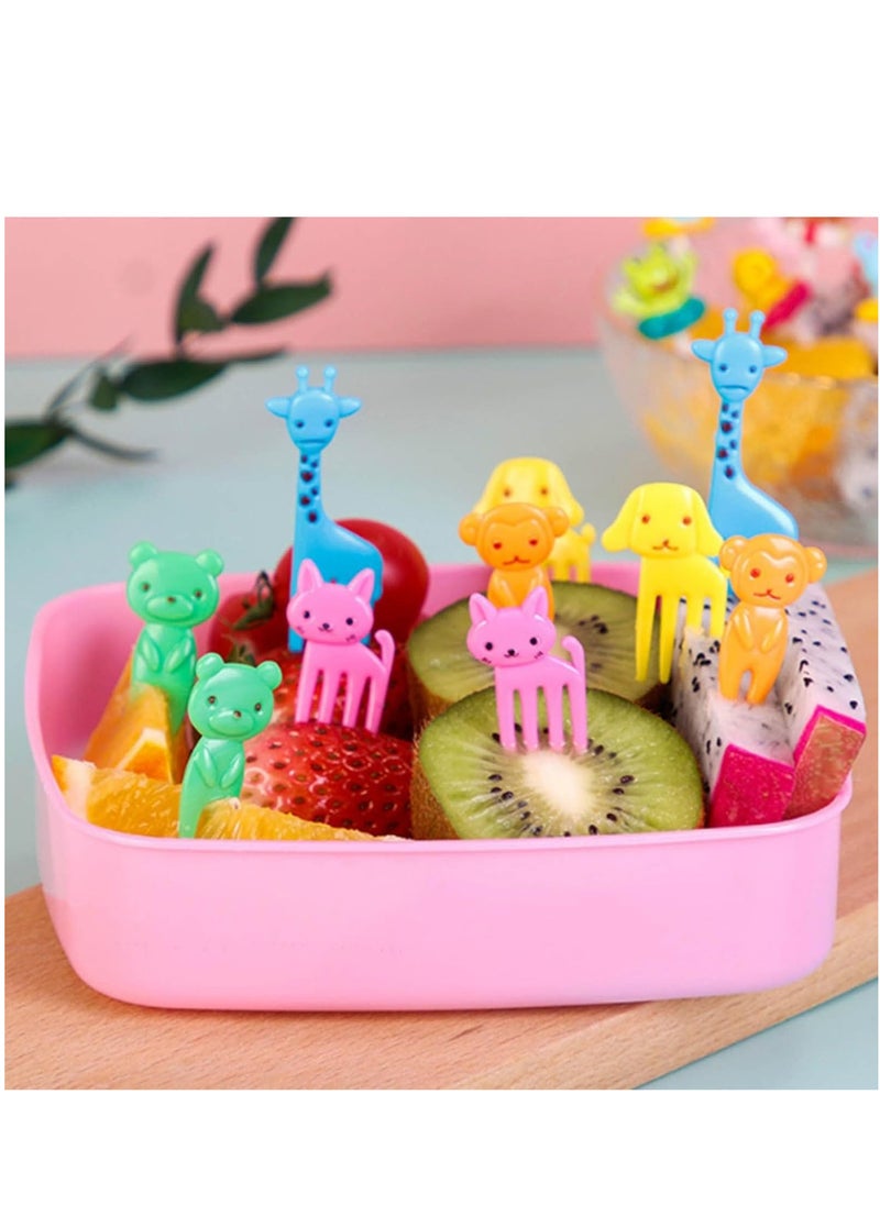 TFIXOL 50 pieces Cute Cartoon Animal Food Fruit Picks Forks for Kids Bento Box Lunch Box Fruit Party Picks Accessories  - Image 5
