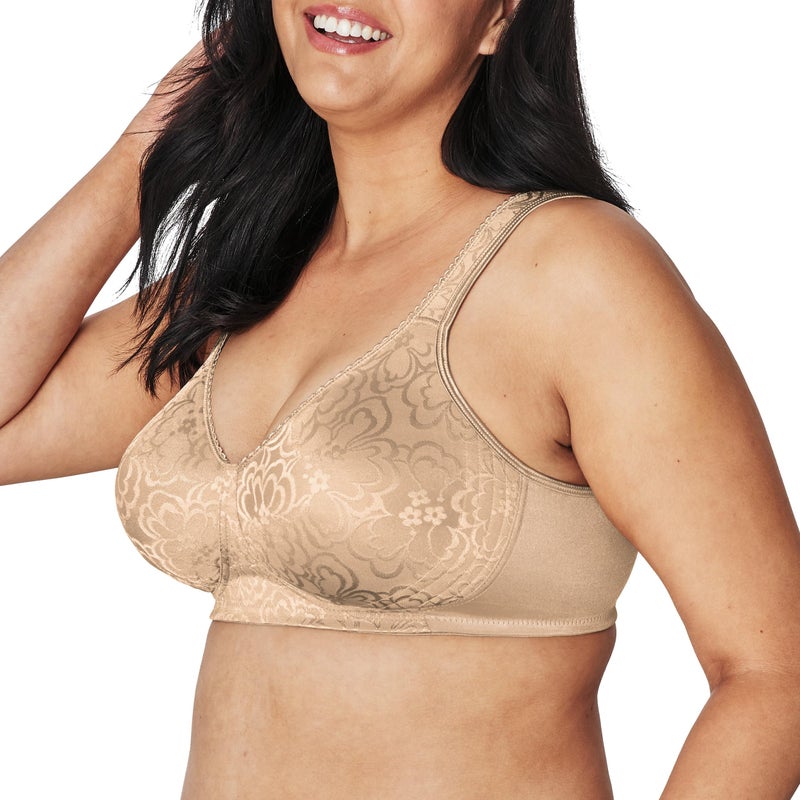 PLAYTEX Womens 18-hour Ultimate Lift Wireless Full-coverage Bra, Single Or 2-pack Bra, Nude, 42G US - Image 2