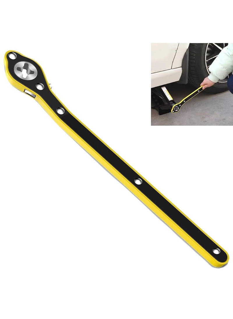 TOMATUS TOMATUS Universal Automotive 360 Swivel LaborSaving Jack Ratchet Wrench Scissor Jack Lift Speed Handle Tool Jack Lug Handle Tool Tire Wheel Jack Wrench Pack Of 1  - Image 1