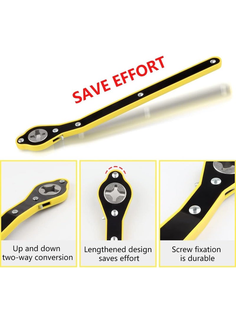 TOMATUS TOMATUS Universal Automotive 360 Swivel LaborSaving Jack Ratchet Wrench Scissor Jack Lift Speed Handle Tool Jack Lug Handle Tool Tire Wheel Jack Wrench Pack Of 1  - Image 5