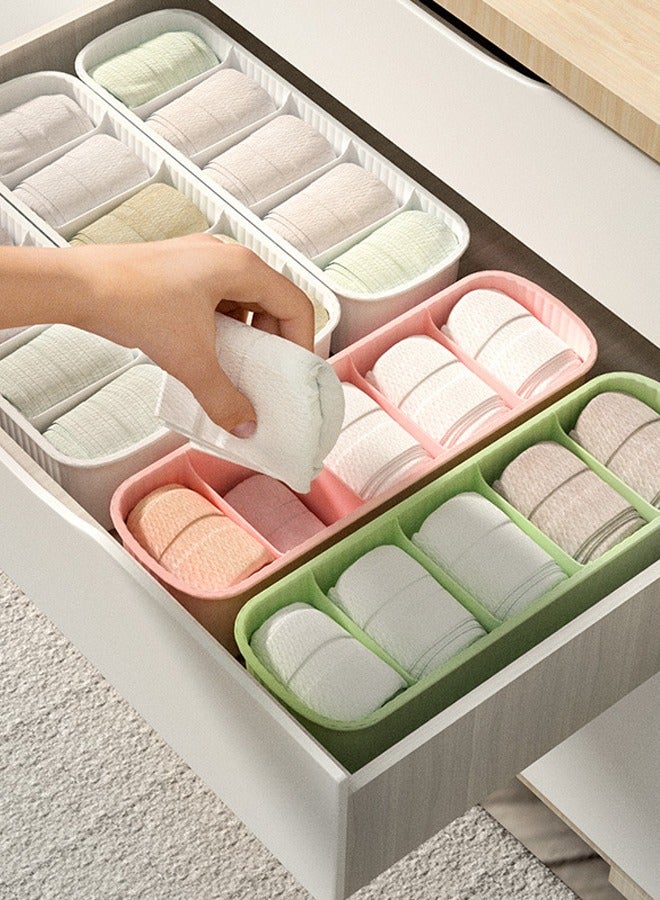 3 Pack MULTIFUNCTION  Organizer Underwear Drawer Organizer,  for Storing Baby Clothes, Underwear, Bras, Socks, Lingerie, Scarves,Stationery  - Image 5