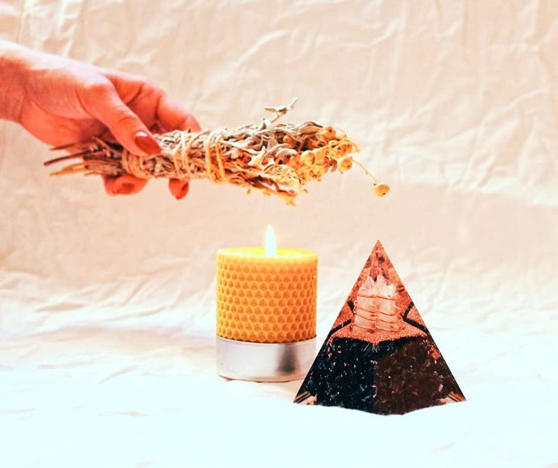 Orgonite Crystal Orgone Pyramid-Black Tourmaline-Crystal-Chakra Balancing Orgone Energy Generator- Nubian Orgonite Pyramid for Spiritual Healing, Meditaion, Yoga, Reiki Gifts, Office and Home Decor - Image 5