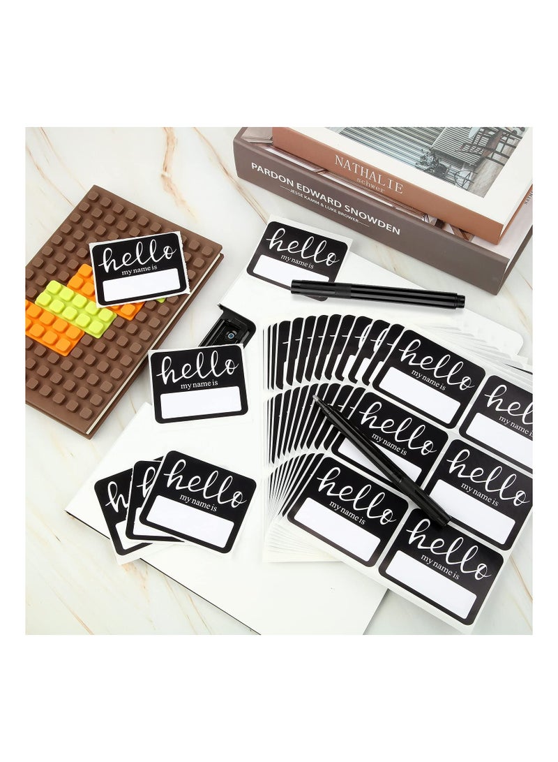 SYOSI Name Stickers, 40 Sheets Hello Name Tags Stickers Baby Kids Name Sticker Labels for Home Classroom School Conferences Office and Mailing - Image 5