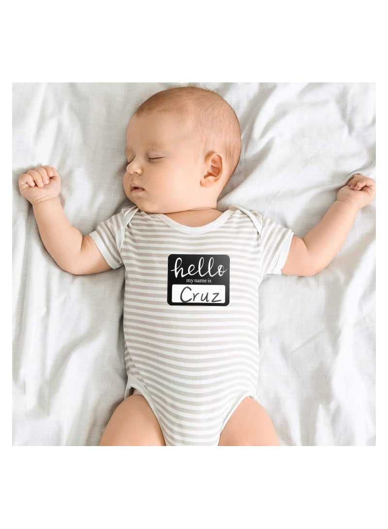 SYOSI Name Stickers, 40 Sheets Hello Name Tags Stickers Baby Kids Name Sticker Labels for Home Classroom School Conferences Office and Mailing - Image 3