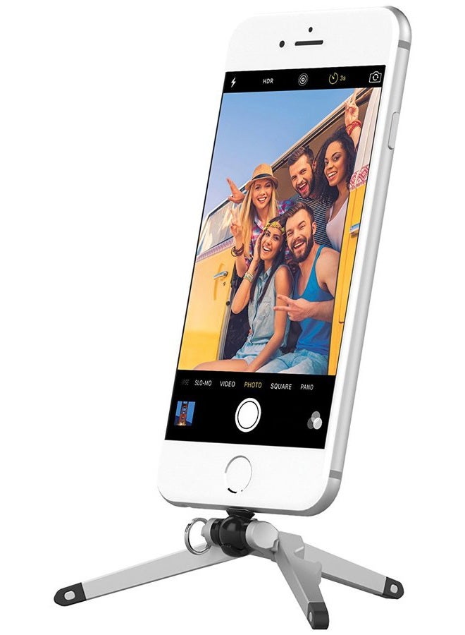 KENU Stance | Tripod for iPhone 6s Plus, 6s, 6 Plus, 6, SE, 5s, 5c, 5, and iPod iTouch Gen 5 | ST3-KK-NA, Gray/Black - Image 1