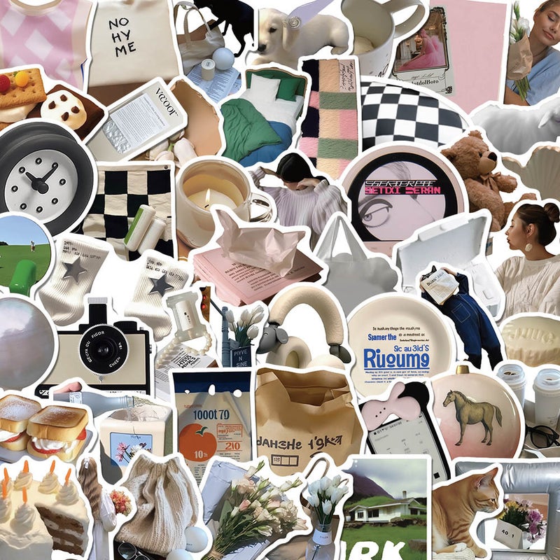 Premium Doodle Stickers 50-373pcs Waterproof PMS027 50 sheets/bag 