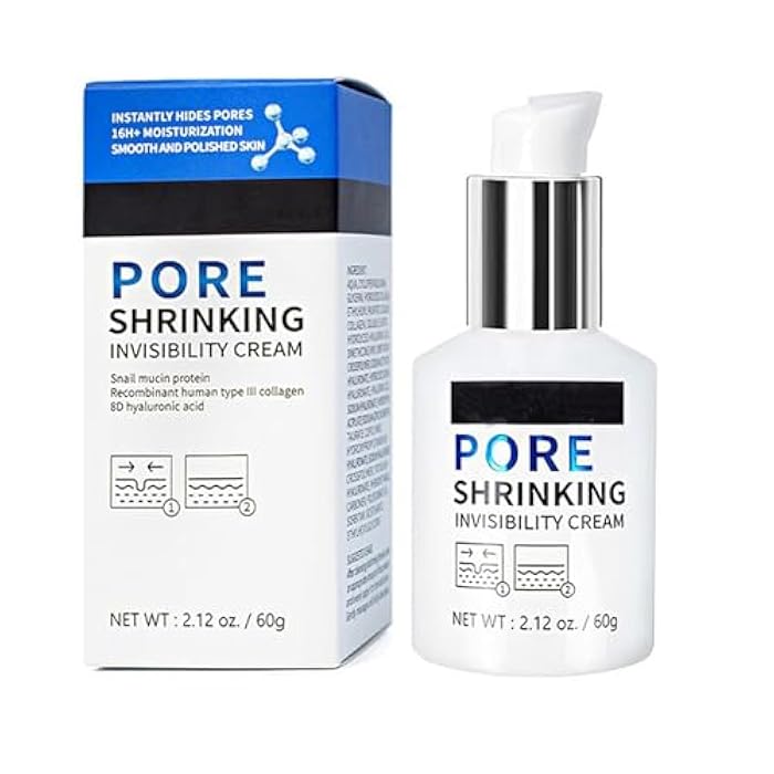 Grospe Pore Invisible Cream,Pore Shrinking Invisibility Cream,Pore Minimizer & Reducer for Face,Oil Control Firming,Tightening Pores,Moisturizing,Lightens Fine Lines Conceals Pores Cream - Image 1