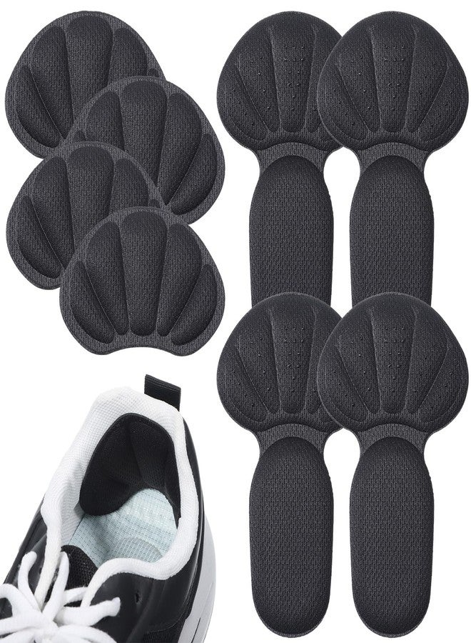Qulkws 8 Pcs Adhesive Back of Heel Cushion Pads, Heel Grips Inserts for Boots, Reusable Heels Guards Liners, Too Big Loose Shoes, Shoe Liners Heels Protectors Improve Shoe Fit for Women Men - Image 1