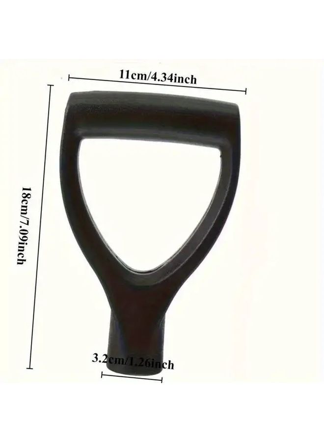 Black Replacement PVC Shovel and Rake Handle Easy Install Grip for Construction Gardening - Image 4