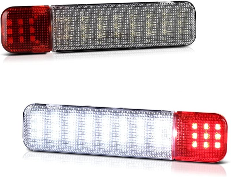 VIPMOTOZ Full LED White & Red Interior Side Door Panel Lights Set for Chevy GMC C/K Series - Image 1