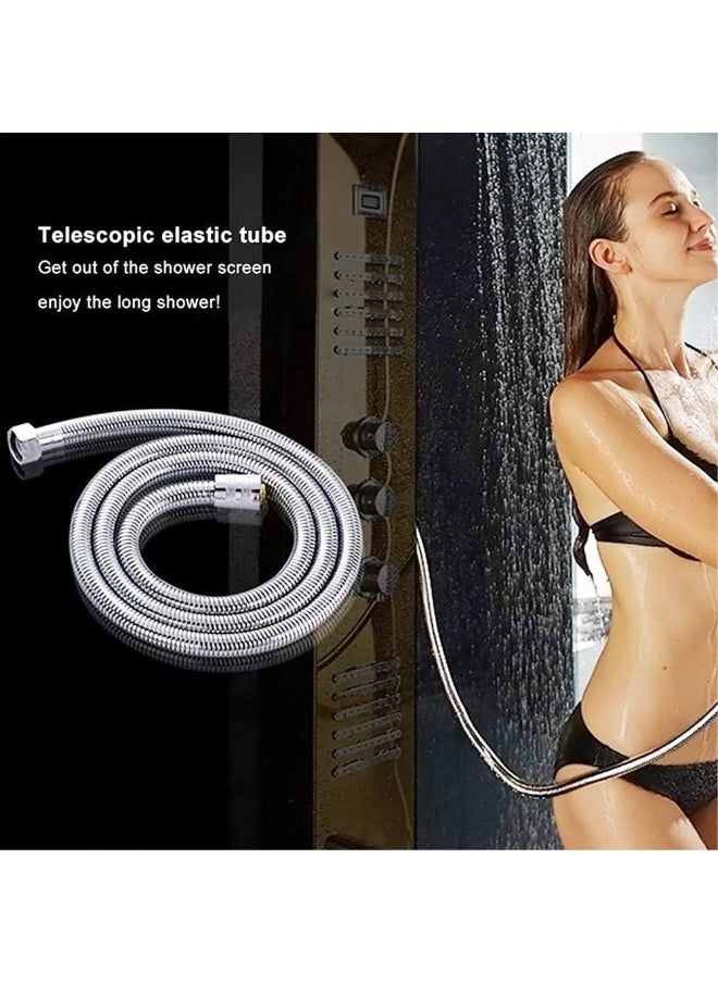 Stainless Steel KinkFree Flexible Handheld Shower Head Hose, 1.5M 59In - pzsku/Z76E84346F43E6933DFDDZ/45/_/1720784469/d85dcaf4-df41-4f19-acf2-53c44598f4cf