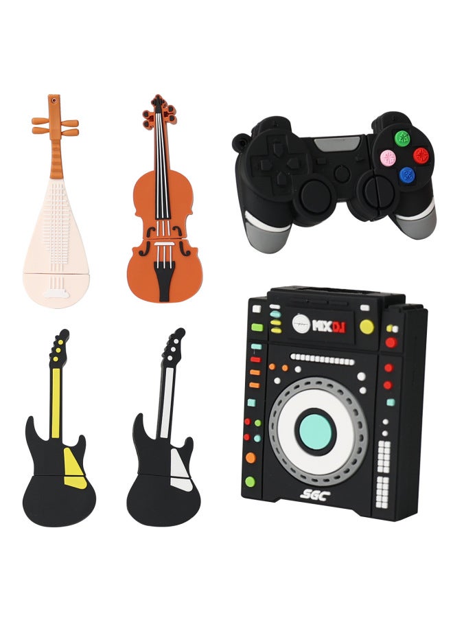Piano Guitar Notes PVC Cartoon High-speed Large-capacity Guitar USB Flash Drive Mold Opening Custom Advertising Gift USB Flash Drive-Color:Mold Opening-Capacity:USB3.0 128GB