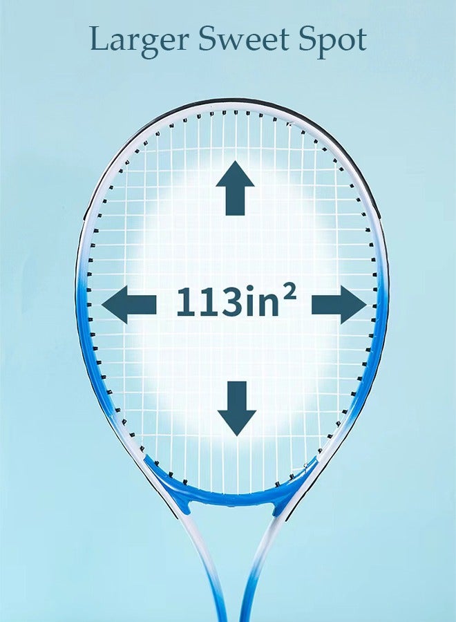 Generic Single Tennis Racket Set for Student Training Tennis and Beginners of 1 Tennis Racquet Lightweight Including 2 Tennis Balls 1 Non-slip Hand Glue 1 Tennis Bag and 1 Water Injection Base  - Image 4