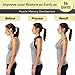 iBYWM Neck Stretcher Posture Corrector for Women and Men Cervical Traction for Spine Alignment Adjustable Upper Back Brace Elastic Support for Shoulder Back Pain Relief Dark Blue - Image 4