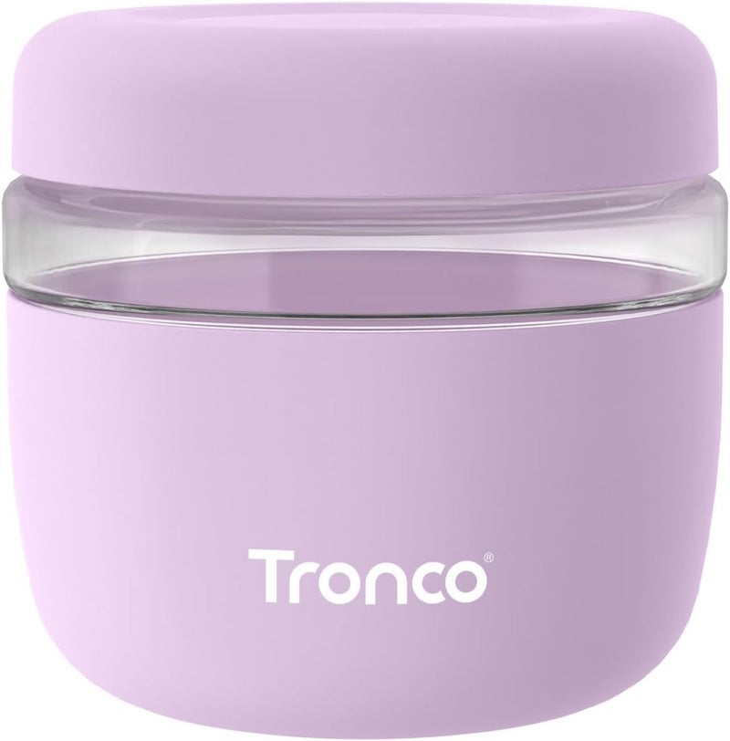 tronco 24 oz Glass Food Storage Containers with Lids, Airtight, Leak & Spill Proof Glass Lunch Bowls for Meal Prep, Salad, Yogurt, Soup & Stew, Microwave & Dishwasher Safe, BPA-Free, Set of 1 - Image 1