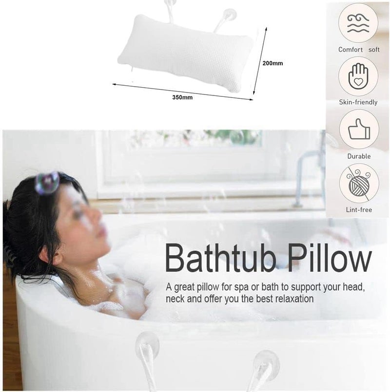 Focket Non-Slip Bath Pillow with Suction Cups - Image 5