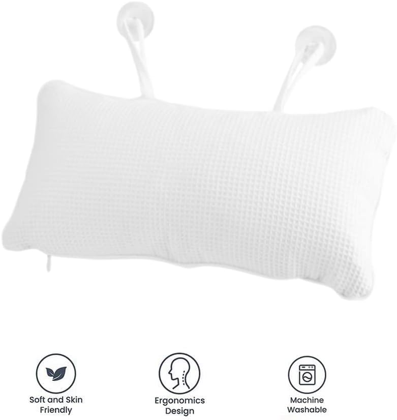 Focket Non-Slip Bath Pillow with Suction Cups - Image 3