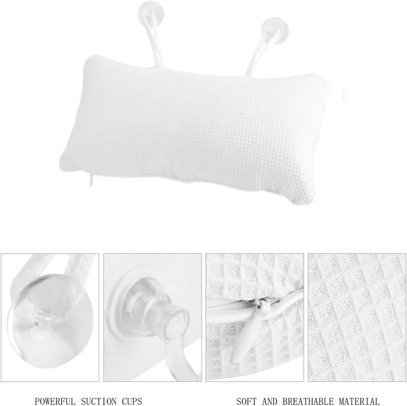 Focket Non-Slip Bath Pillow with Suction Cups - Image 4