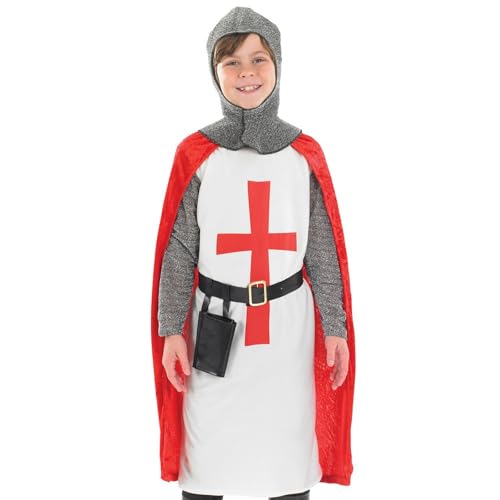 fun shack Crusader Costume Kids, Knight Costume Kids, Medieval Knight Costumes Boys, Boys Halloween Costumes, Medium - Image 3