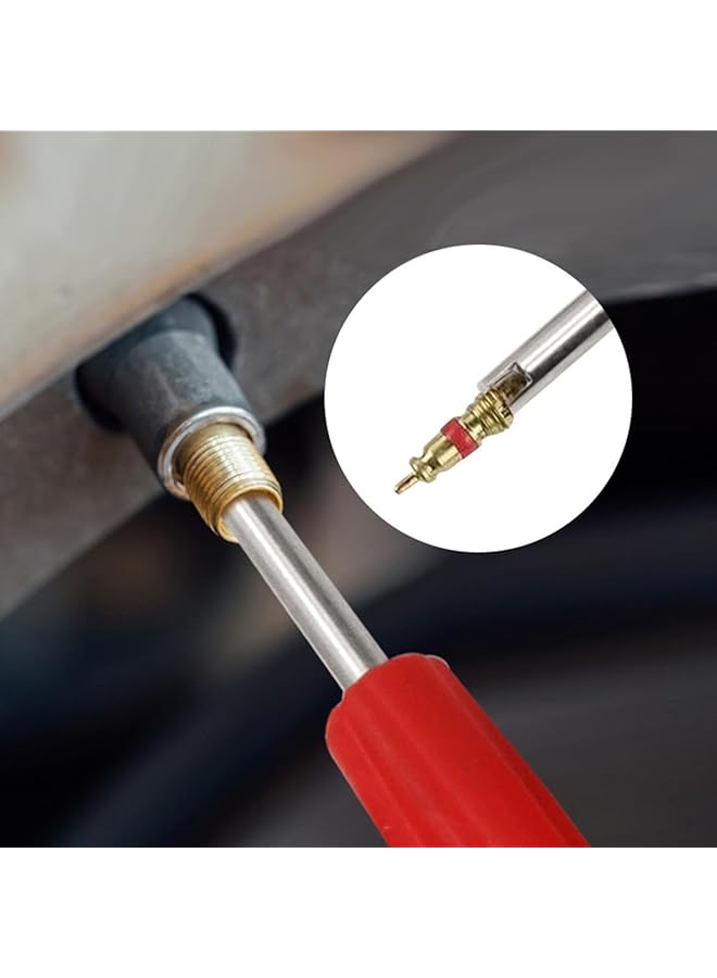 شواي مجموعة أدوات إزالة قلب الصمام - 40 قطعة من نوى شريدر المطلية بالنيكل والنحاس، و20 قطعة من أغطية عوازل حلقات O، و3 أدوات إزالة برأس واحد مزدوج لإصلاح الإطارات - Image 2