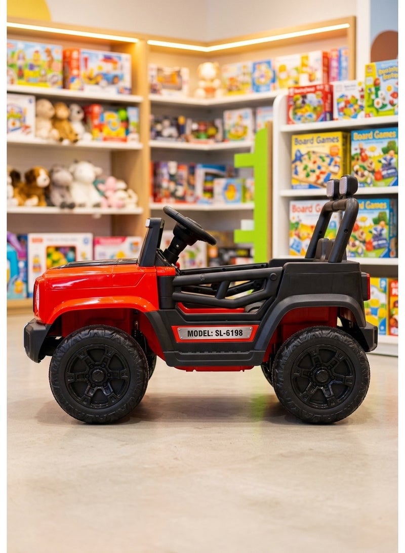 Star Kids 12V Electric Jeep for Kids with Dual Motors and 380W Power - Equipped with Remote Control, LED Lights, and Advanced Sound System - Image 2